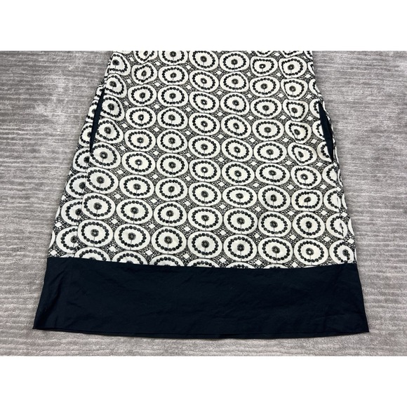Blu Sage Dress Womens 10 Black & White Short Sleeve Mini Shift Casual - Picture 9 of 12